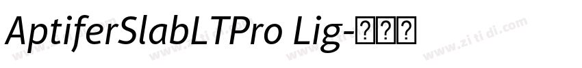 AptiferSlabLTPro Lig字体转换